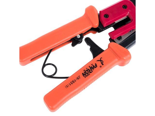 3-In-1 Crimping Tool PassThrough Cutter for RJ22/4P RJ11/6P RJ45/8P Ethernet Network LAN Cable Plier Crystal Head Cable Cutter Peeling Shear