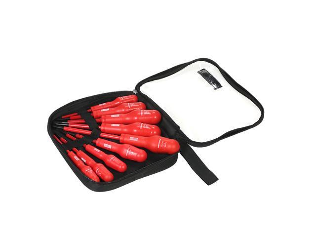 9pcs 1000V Multi-functional Insulated Screwdrivers Set with Magnetic Slotted and Phillips Bits Electrical Work Repair Tools Kit