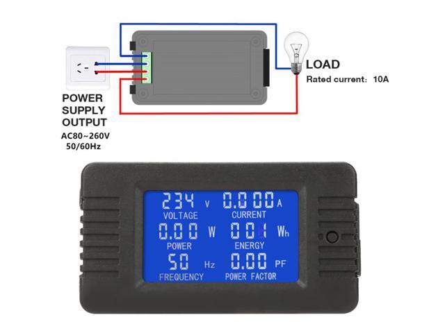 PEACEFAIR Digital Meter PZEM-020 AC Multifunction Digital Meter Power Energy Voltage Current Tester 10A KWh Tester Power Meter