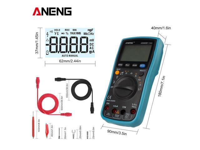 ANENG AN860B+ Tester Digital Multimeter Profesional 6000 Counts Detector Tester Peak Multimetro Meter Analogico EsrLcr Meter - Blue