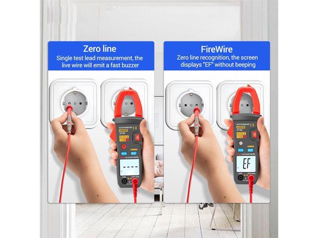 ANENG ST183 Digital Clamp Meter AC Current 6000 Counts True RMS Multimeter DC/AC Voltage Tester Hz Capacitance NCV Ohm Tests
