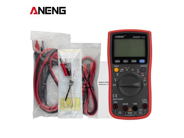 ANENG AN860B+ Tester Digital Multimeter Profesional 6000 Counts Detector Tester Peak Multimetro Meter Analogico EsrLcr Meter - Red