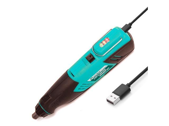 Pro'skit PT-5206U 3.6V Li-ion USB Grinder Set Rechargeable USB Micro Electric Drill Polishing and Engraving Machine Power Tools
