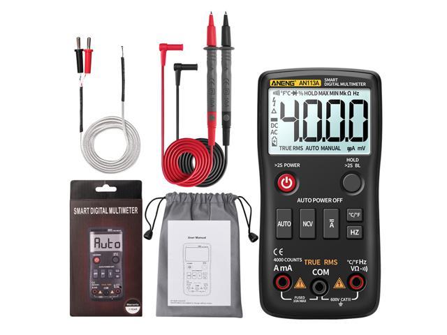 Photos - Other Power Tools ANENG AN113A Digital Multimeter True RMS with Temperature Tester 4000 Coun