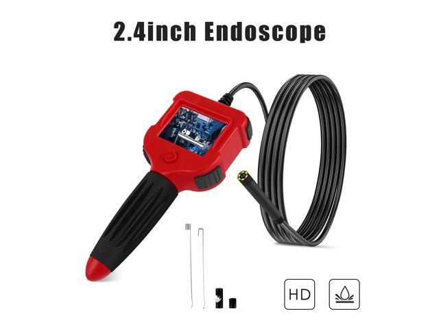 Industrial Endoscope 2.4 Inch Screen Inspection Camera 5.5mm HD Handheld Endoscope Waterproof Borescope - 1M