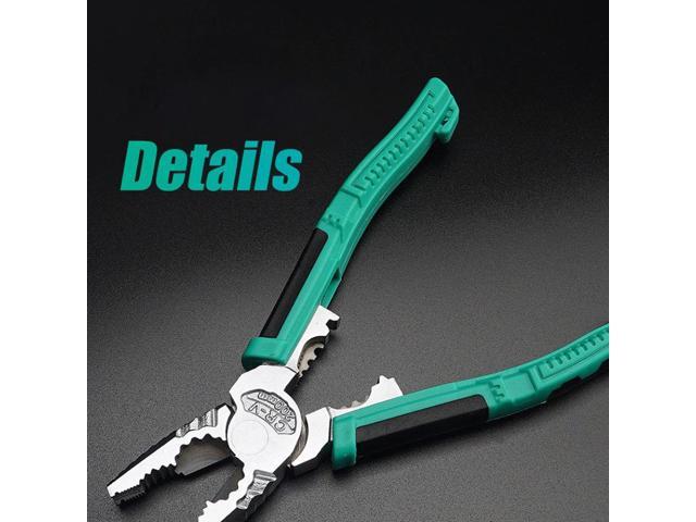 ELECALL Multifunction Electrician Cable Wire Cutter Plier Cutting Nippers Stripping Crimpping Hand Tools