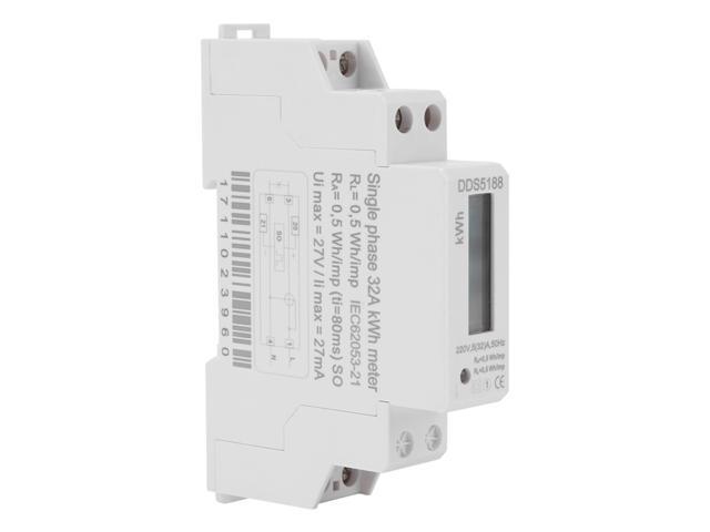 Newstyle Din-rail Energy Meter Digital Single Phase Electric Meter 220V 5-32A Electronic KWh Meter High Accuracy Measuring Tool