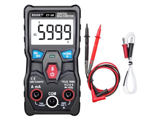 BSIDE ZT-5B Wireless Digital Multimeter Auto-Ranging True RMS 6000 Counts Voltmeter Volt Amp Ohm Hz NCV Diode Capacitance Temp
