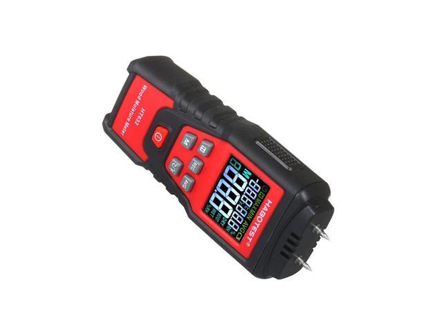 HABOTEST Wood Moisture Meter 0-99.9% Digital Wood Hydrometer with 2 Pin Probe Wood Moisture Tester