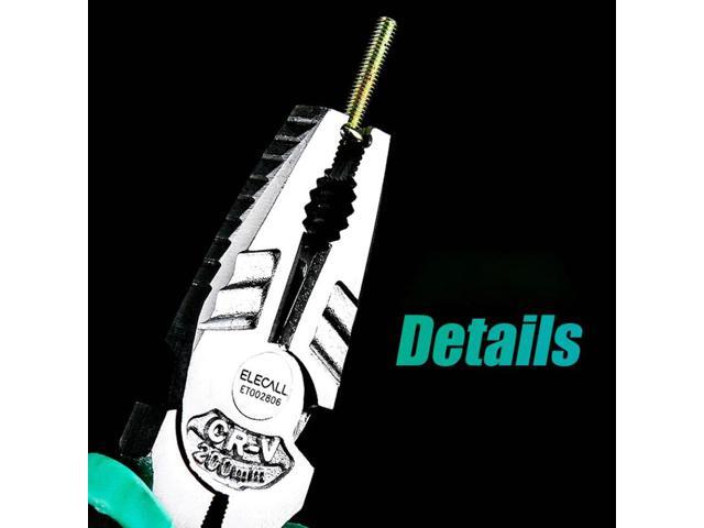 ELECALL Multifunction Electrician Cable Wire Cutter Plier Cutting Nippers Stripping Crimpping Hand Tools