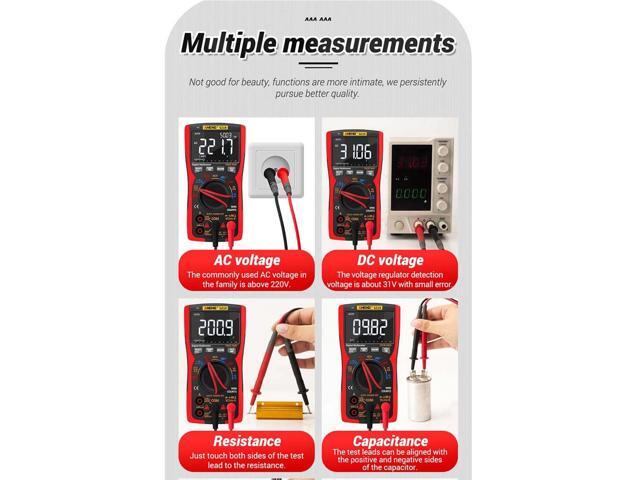 ANENG SZ18 9999 Counts Professional True RMS Digital Multimeter Analog Tester Multimetro DIY Square Wave Output Transistor