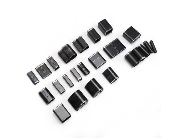 24Pcs Hollow Hole Shaped Punch Set Short Leather Belt Drilling Tool Oval Round Square Leather Craft Tool