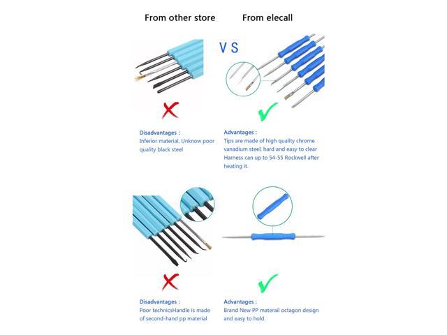 ELECALL 6pcs/lot Steel Solder Assist Aids Tool Set Repair Tool Set Electronic Components Welding Grinding Cleaning tools