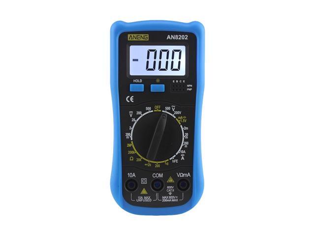 ANENG AN8202 LCD Digital Multimeter Backlight AC/DC Ohm Voltage Ammeter Tester Frequency Capacitor Tester