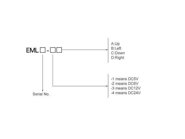 ELECALL EML2-4 DC24V Electronic Lock For Magnetic Automatic Door Lock Smart Control System