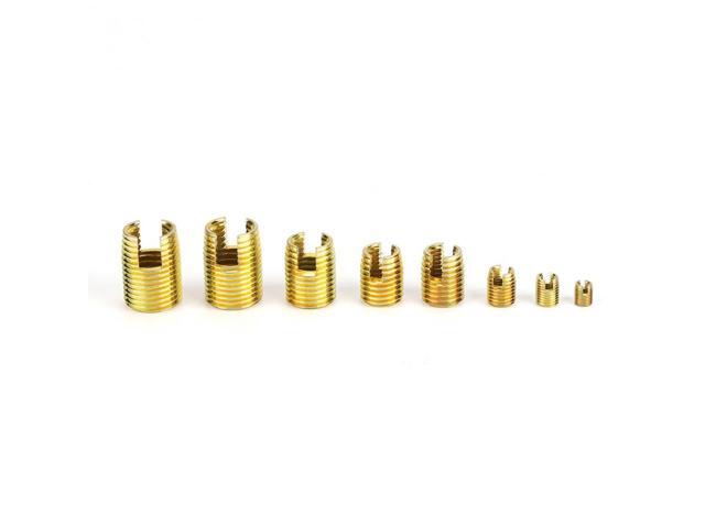 116 Pcs Self Tapping Thread Slotted Inserts and Steel Wire Thread Inserts Combination Set Thread Repair Tool