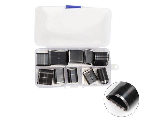 24Pcs Hollow Hole Shaped Punch Set Short Leather Belt Drilling Tool Oval Round Square Leather Craft Tool
