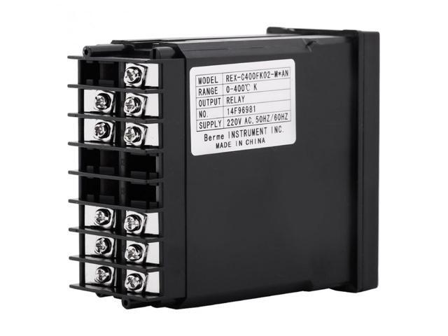 Intelligent Temperature Controller Regulator Digital Panel Thermostat Switch AC 220V Temp Sensor Controller with Clips