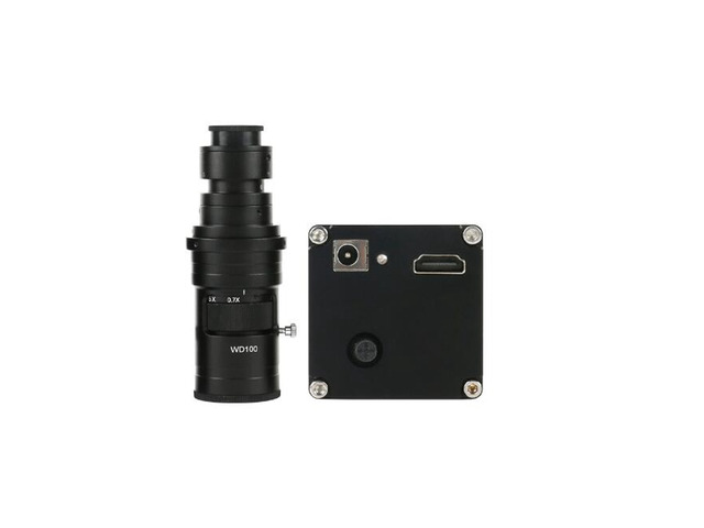 1080P 60FPS HDMI Electronic Digital Industrial Video Microscope & 200X C-Mount Lens For Phone Repair Soldering