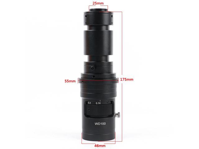 1080P HD HDMI Industrial Electronic Digital Video Microscope Camera & 500X C-Mount Lens Whit 56-LED Adjustable Ring Light