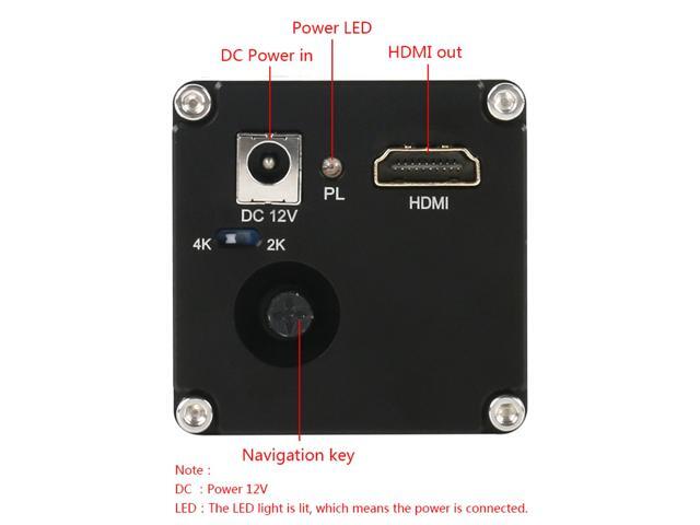 UHD 2K 4K 1080P HDMI Digital Industrial Video Microscope Camera For Lab Phone PCB Soldering