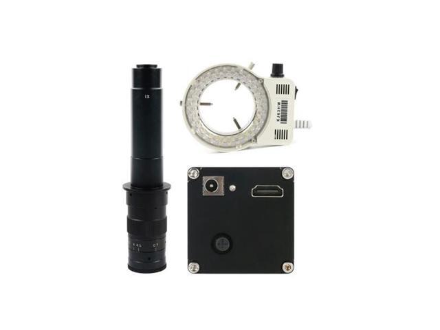 NEW HD 1080P HDMI Digital Electron Industrial Microscope Video Microscope Camera & 300X C-Mount Lens & 56 LED Adjustable Ring Light For PCB Soldering
