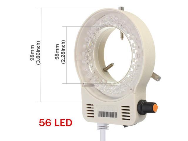 HD 2K HDMI Measurement Video Microscope Camera U Disk Storage Video Recorder & Adjustable 56-LED Microscope Lamp & 200X C-Mount Lens For Phone PCB...