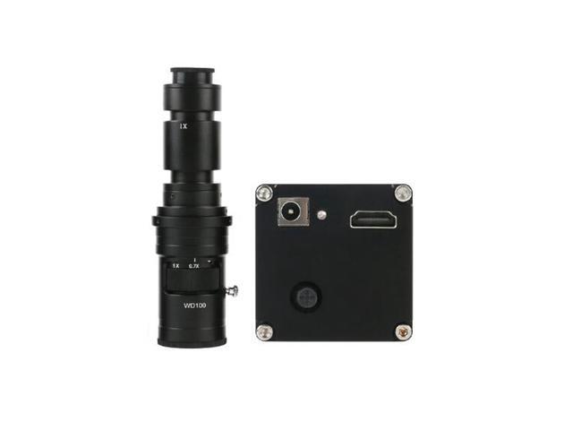 NEW 60FPS HDMI Electronic Digital Industrial Video Microscope & 500X C-Mount Lens For Phone Repair Soldering