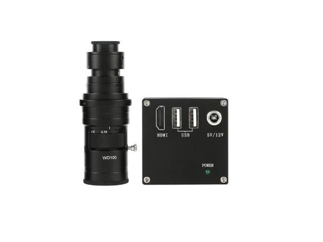 HD 2K 1080P HDMI Measurement Video Microscope Camera U Disk Storage Video Recorder 200X C-Mount Lens For Phone PCB Soldering