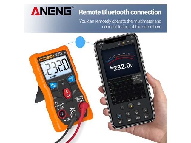 ANENG V05B Digital Bluetooth Multimeter 6000 Counts Professional Analog Multimeter AC/DC Currents Voltage Mini Testers True RMS Multimetro - Orange