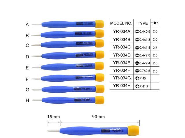 8pcs Anti-Static Lightweight Screwdriver Set Ceramic Adjust Frequency Hand Convenient Multi-function Tool Plastic High Hardness