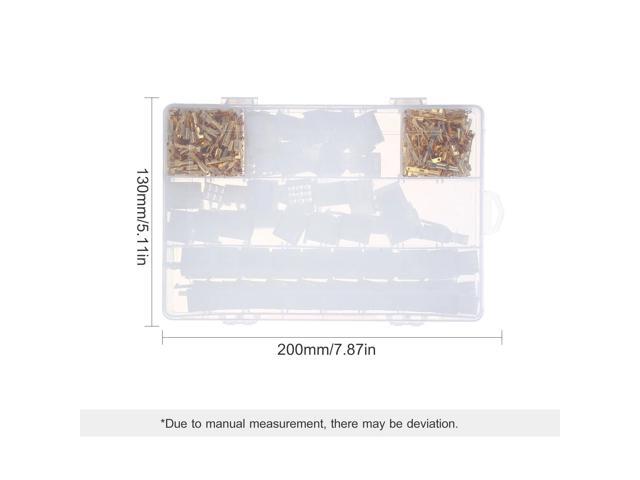 580PCS Electrical Wire Connector Wire Terminal Kit Includes 2 3 4 6 9 Way Plug Pin Housing Connectors 2.8mm Spade Terminals for Motorcycle Bike Car