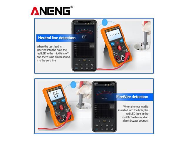 ANENG V05B Digital Bluetooth Multimeter 6000 Counts Professional Analog Multimeter AC/DC Currents Voltage Mini Testers True RMS Multimetro - Orange