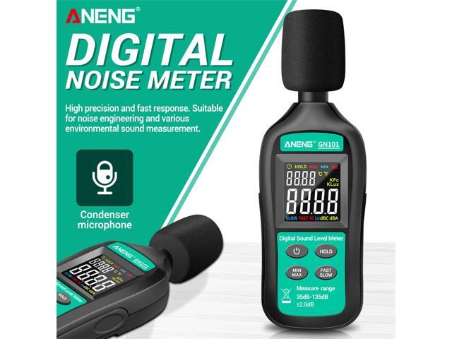 ANENG GN101 Digital Noise Meter Measurement 35-135 db Intelligent Sound Level Meter Decibel Monitor Logger Diagnostic-Tool