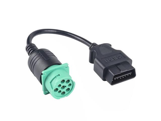9 Pin to 16 Pin Truck Diagnostic Cable OBD2 Cable Diagnostic Scanner Adapter Cable