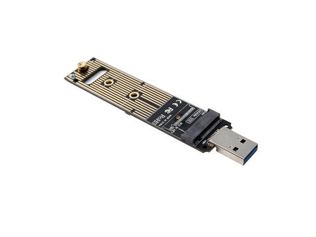 M.2 NVME to USB3.0 Mobile Adapter Card Converter Card Support M.2 PCIE(Key M) Interface NVME SSD Not Support SATA Protocol