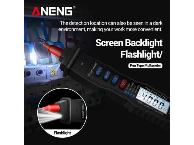ANENG A3003 Digital Pen Multimeter NCV AC/DC Voltmeter Ohmmeter Resistance Capacitance Frequanecy Live Line Test Handheld 4000 Counts LCD Backlight...
