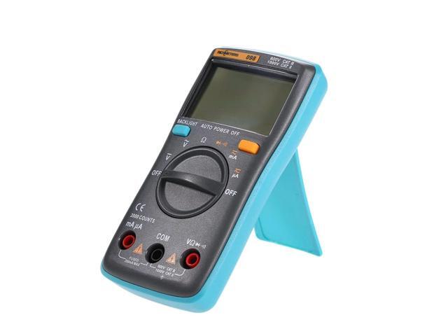 RICHMETERS RM098 Multifunctional LCD Digital Multimeter DMM DC AC Voltage Current Resistance Diode Continuity Tester Measurement Automatic Polarity...