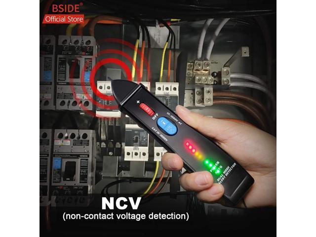 BSIDE ZT-E8 With AVD07 Kit Smart Voltage Detector Pen Auto/Manual Mode Adjustable Sensitivity Dual Range Non-contact AC Volt Tester Live Wire