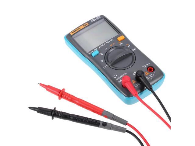RICHMETERS RM098 Multifunctional LCD Digital Multimeter DMM DC AC Voltage Current Resistance Diode Continuity Tester Measurement Automatic Polarity...