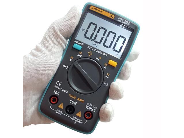 RICHMETERS RM102 True RMS Digital Multimeter DMM DC AC Voltage Current Resistance Diode Capacitance Temperature Tester Measurement