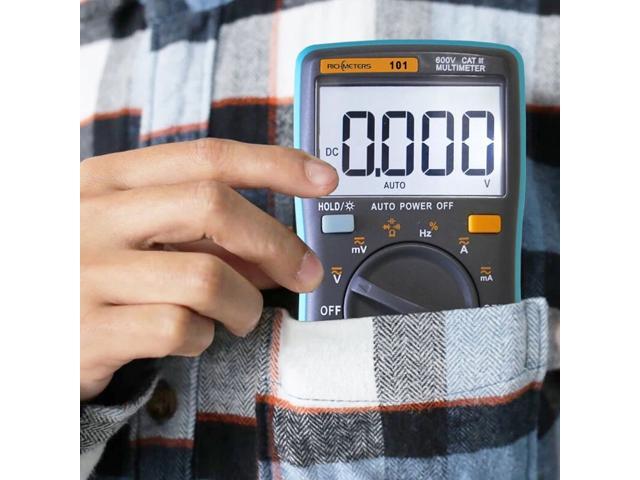 RICHMETERS RM101 True RMS Multifunctional LCD Digital Multimeter DMM DC AC Voltage Current Meter Resistance Diode Capacitance Tester