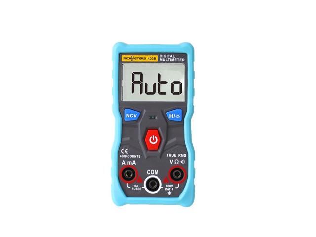 RICHMETERS RM403B Automatic Digital Multimeter 4000 Counts True-RMS Intelligent Auto Range Measurement NCV AC/DC Voltage Current Ohm Portable Test...