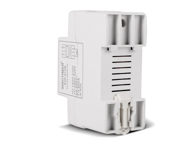 40A 220V Din Rail Adjust Reconnect Over and Under Voltage Protector Relay Protective Overvoltage Protection ON/OFF Rocker Switch