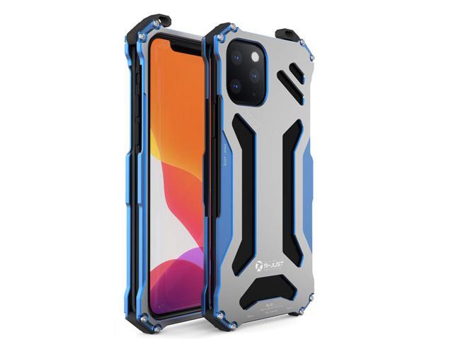 Luxury Metal Armor Case Hard shockproof 2 Protect Cover For iPhone 12 - Blue