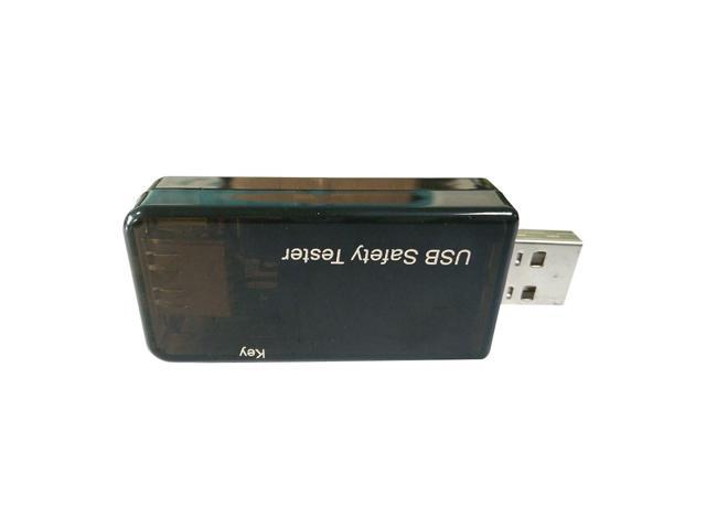 USB Digital Tester Current Voltage Monitor DC 5.1A 30V Amp Voltage Meter Test Speed of Chargers Cables Capacity of Power Banks Black