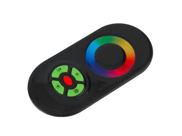 RF Touch Panel Wireless Remote Controller For RGB Led Strip Light DC 12V/24V - Black