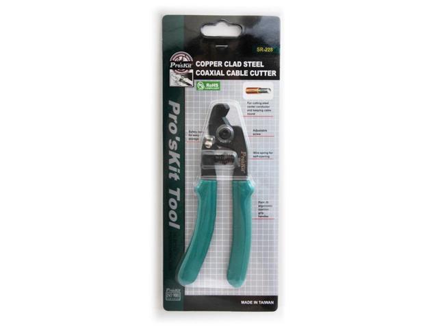 Pro'skit SR-228 Copper Clad Steel Coaxial Cable Cutter Wire Stripper Hand Tools Pliers Decrustation Pliers