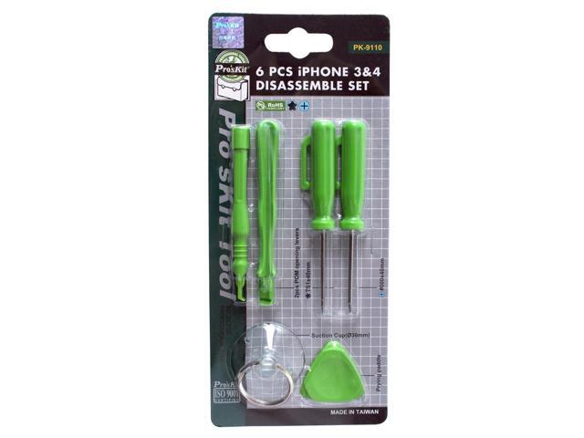 Pro'skit PK-9110 6 PCS iPhone Series Disassemble Set Hand 3/4 Tool Kit For Phones Combination Tool Set Electronics
