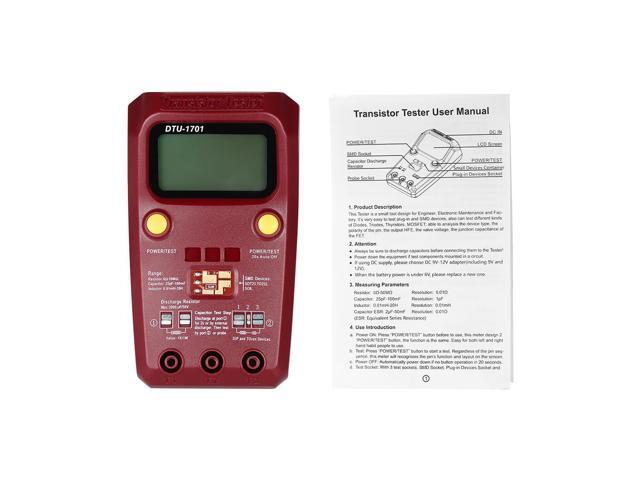 Handheld LCD Digital multimeter Transistor Tester SMD Resistance Diode Inductance Capacitance ESR Meter